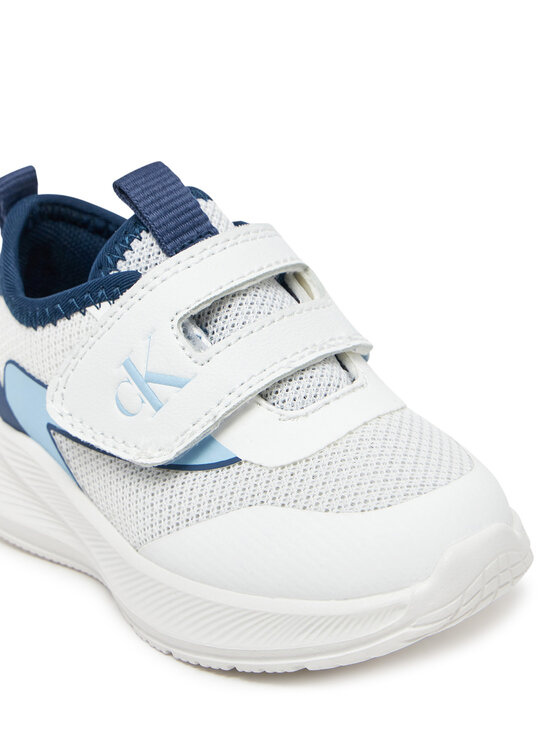 Calvin Klein Jeans Sneakersy Calvin Klein Jeans Low Cut Velcro V1X9-83001-1697Y Bílá