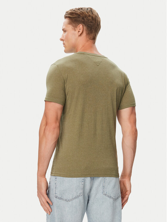 Tommy Jeans Tommy Jeans Camiseta Jasper DM0DM20363 Verde Slim Fit