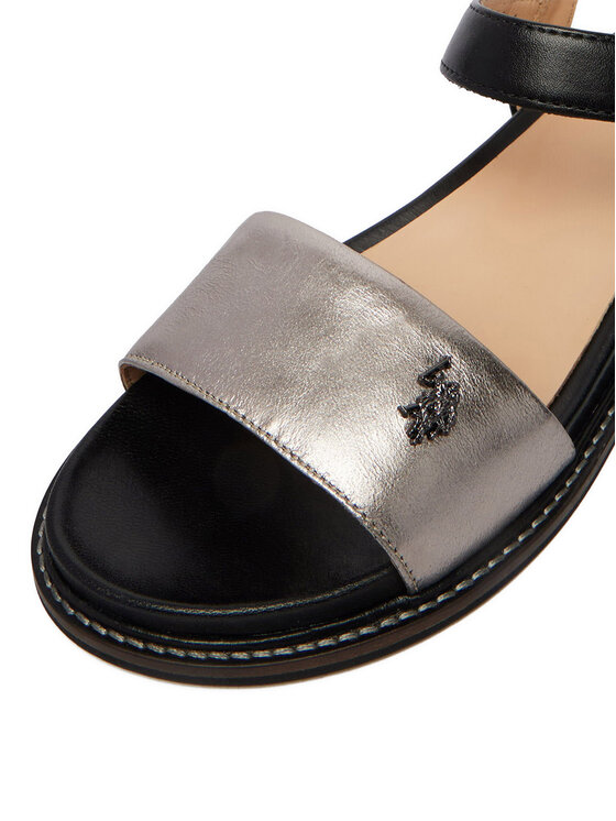 U.S. Polo Assn. Босоніжки U.S. Polo Assn. EO-ADELI001W/6L1 Срібний