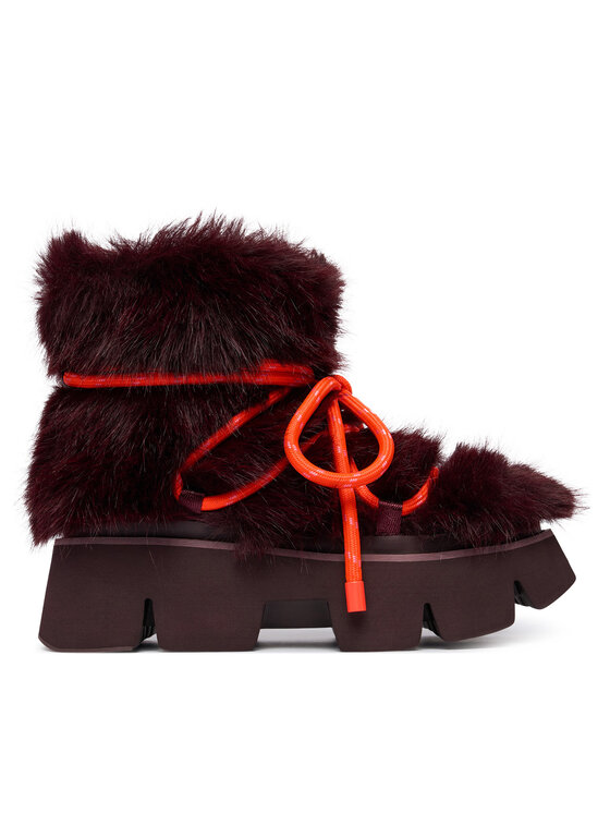 United Nude Апрески United Nude Stomper Fur Boot 11048993120 Бордо