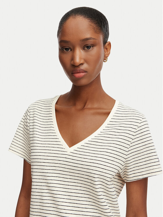 Tommy Hilfiger Tommy Hilfiger Camiseta WW0WW48704 Blanco Regular Fit