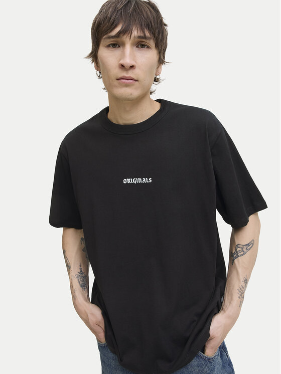 Jack & Jones Jack & Jones Camiseta Meadows Minimal 12283630 Negro Loose Fit
