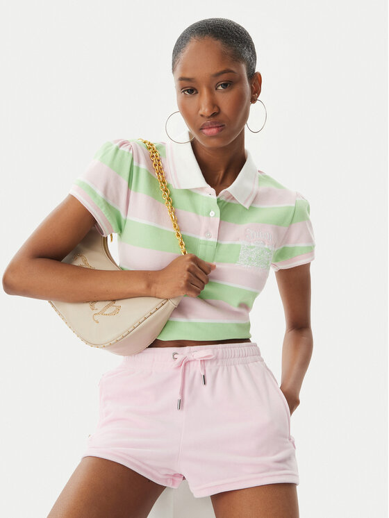Juicy Couture Juicy Couture Polo Juicy Puff JCGCT126015 Verde Slim Fit