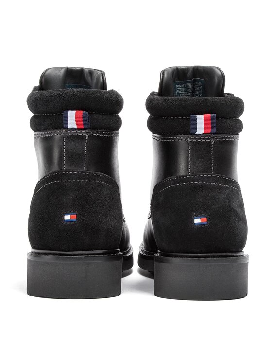 Tommy Hilfiger Zābaki Tommy Hilfiger Active Leather Boot FM0FM01774 Melns