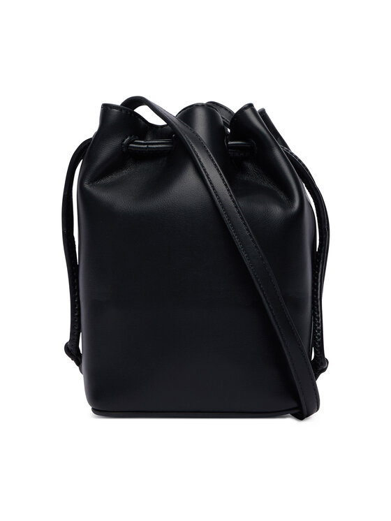 Calvin Klein Geantă Calvin Klein Bold Ck Mini Bucket Crossbody LV04F3870G Negru