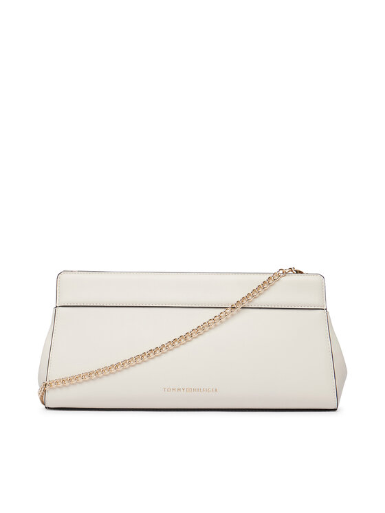 Tommy Hilfiger Rankinė Tommy Hilfiger Th Modern Clutch AW0AW18727 Kreminė