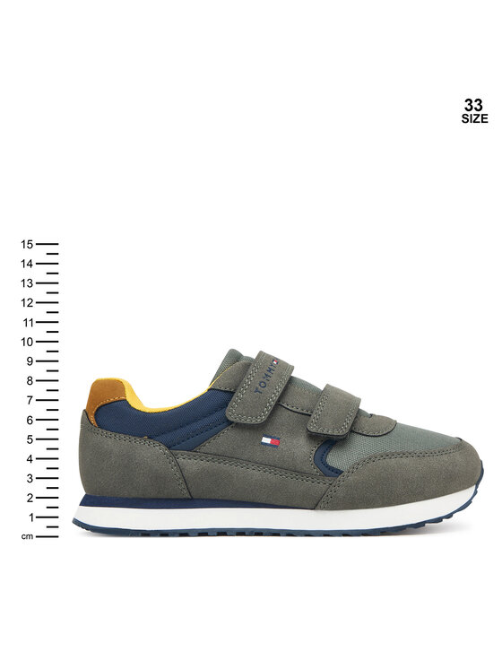 Tommy Hilfiger Αθλητικά Tommy Hilfiger Low Cut Velcro Sneaker T1X9-35253-1960 S Πράσινο