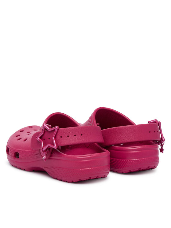 Crocs Şlapi Crocs Classic Star Buckle Clog 213941 Roz