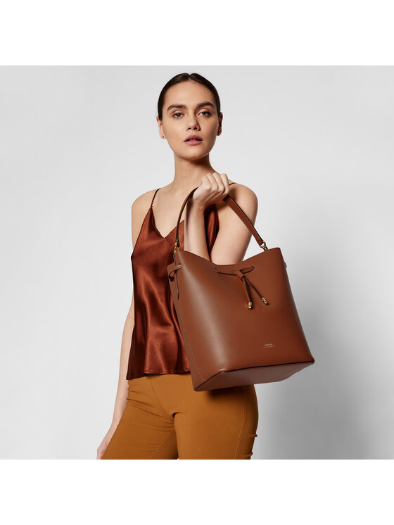 LAUREN RALPH LAUREN Torebka Lauren Ralph Lauren Debby 431697679027 Brązowy