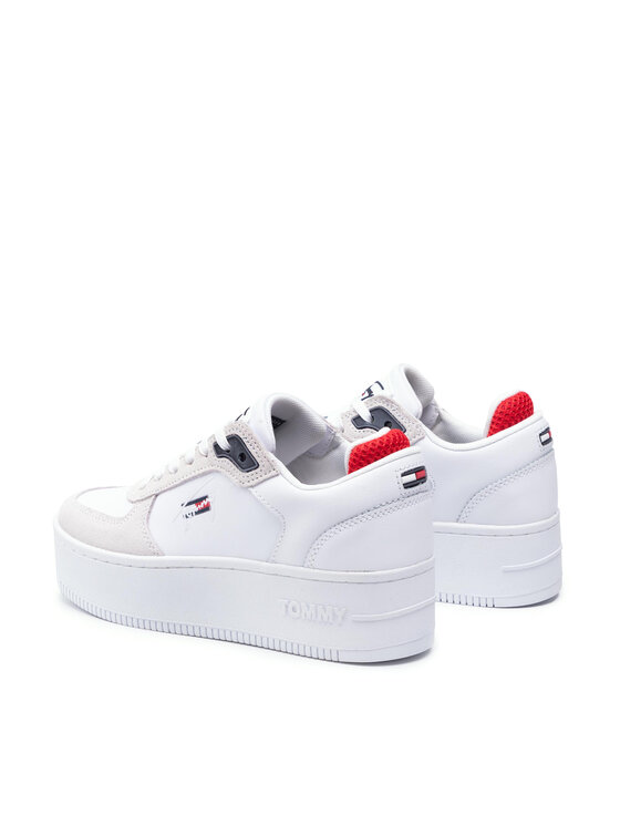 Tommy Jeans Сникърси Tommy Jeans Iconic Flatform EN0EN01421 Бял