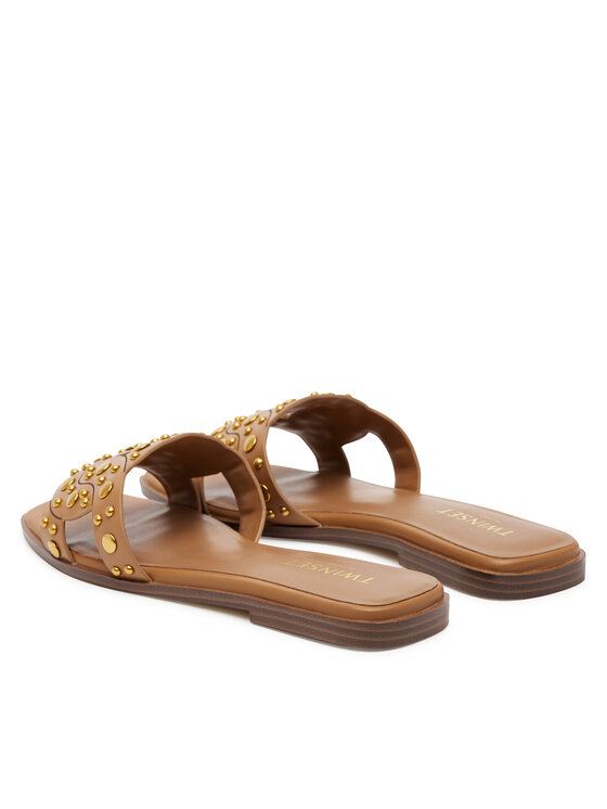 TWINSET Чехли TWINSET 251TGT072 Кафяв