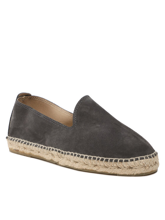 Manebi Еспадрильї Manebi Suede Flat Espadrilles W 1.0 C0 Сірий