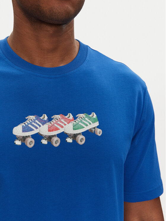 adidas adidas Футболка Roller JP2665 Голубий Regular Fit