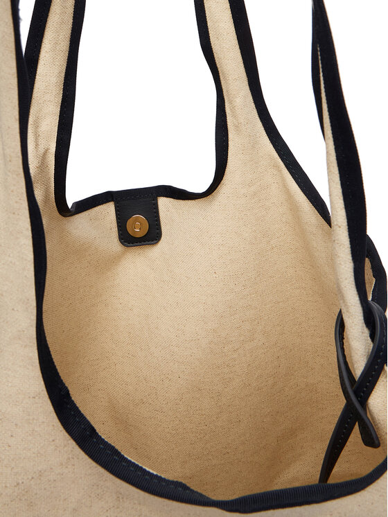 Tommy Hilfiger Дамска чанта Tommy Hilfiger Th Summer Tote Canvas AW0AW18398 Бял