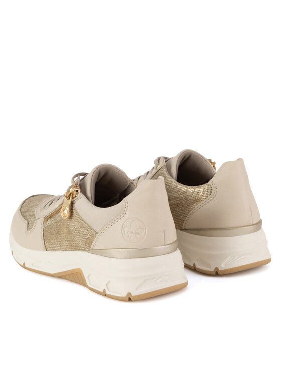 Rieker Sneakersy Rieker 48101-60 Écru