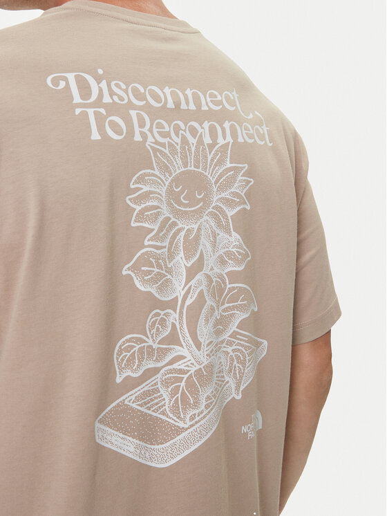 The North Face The North Face Camiseta Connect NF0A8E3Y Beis Relaxed Fit
