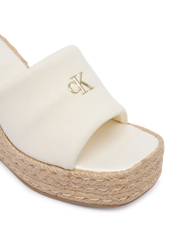 Calvin Klein Espadrilles Calvin Klein Wedge Espad 70 Canvas Mg HW0HW03282 Krém