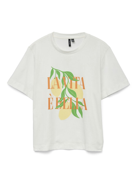 Vero Moda Vero Moda Футболка Sonna 10327143 Білий Regular Fit