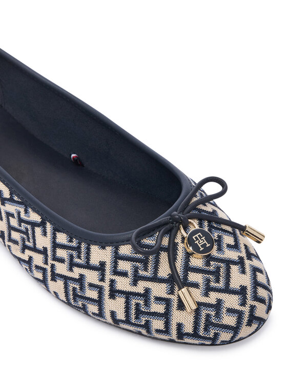 Tommy Hilfiger Μπαλαρίνες Tommy Hilfiger Th Charm Jacquard Ballerina FW0FW09504 Έγχρωμο