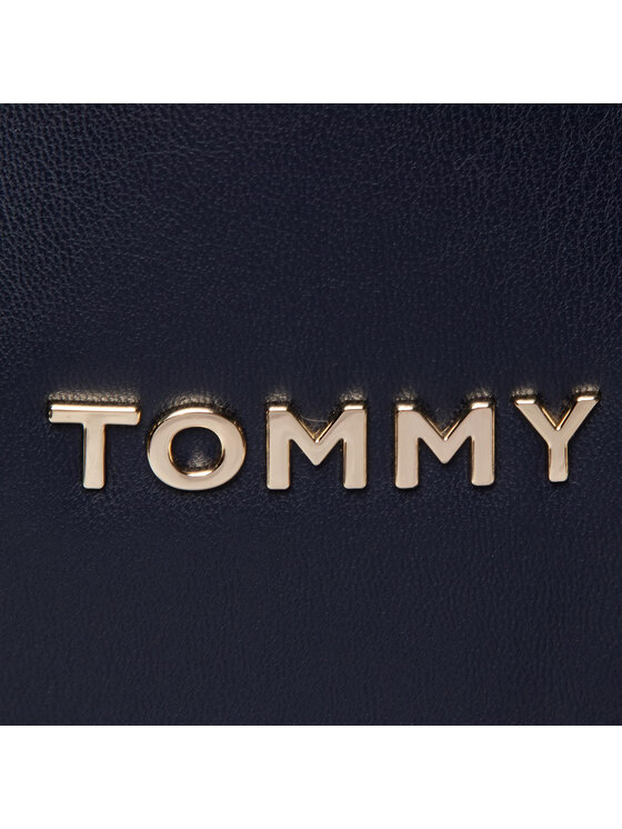 Tommy Hilfiger Τσάντα Tommy Hilfiger Iconic Tommy Tote AW0AW07948 Σκούρο μπλε