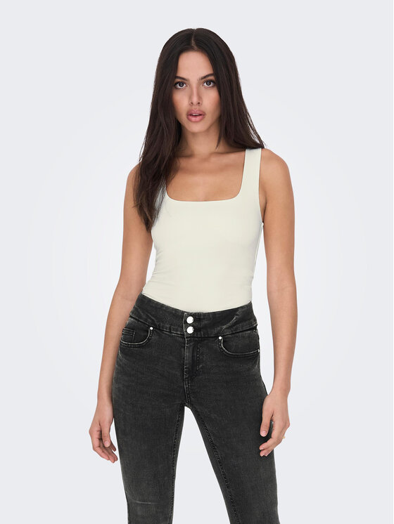 ONLY ONLY Marškinėliai Lea 15278090 Balta Regular Fit