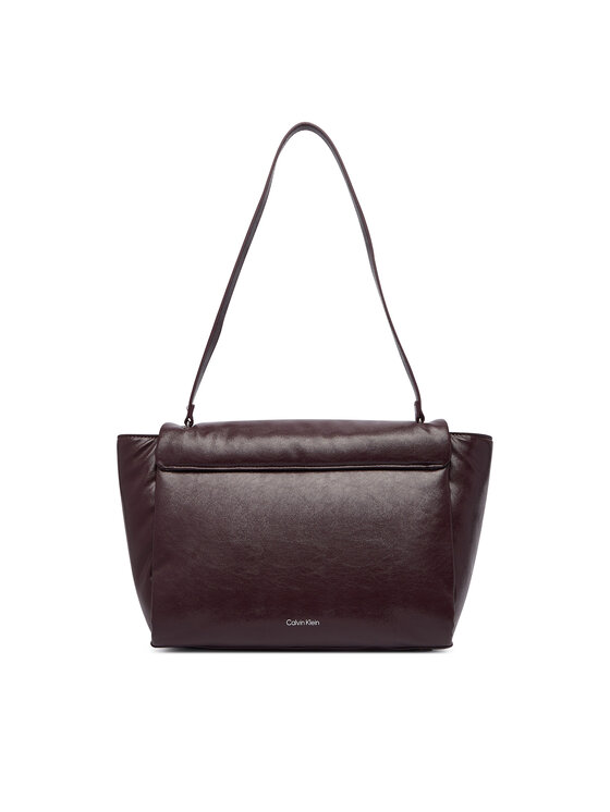 Calvin Klein Τσάντα Calvin Klein Emblem Hw Padded Satchel LV04F3615G Μπορντό