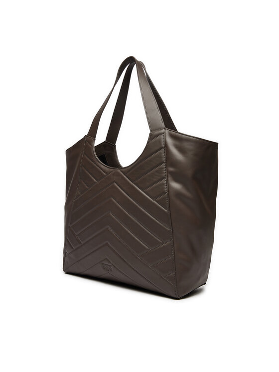PINKO Geantă PINKO Tote Bag Puzzle 104536 A29Y M09Q Maro