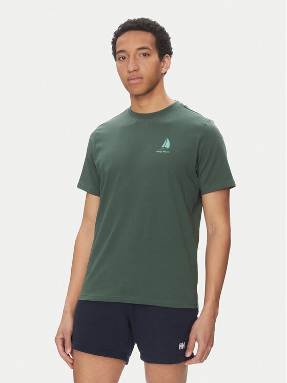 Helly Hansen Helly Hansen Футболка Shoreline 54601 Зелений Regular Fit