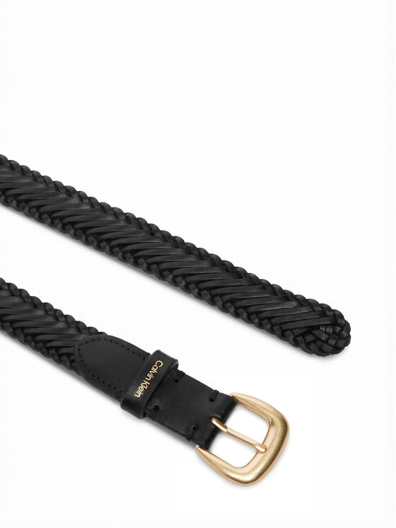 Calvin Klein Ζώνη Γυναικεία Calvin Klein Braided Logo Buckle 25Mm LV04F7087G Μαύρο