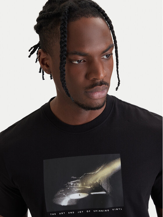 BOSS BOSS Camiseta Dj 50561846 Negro Regular Fit