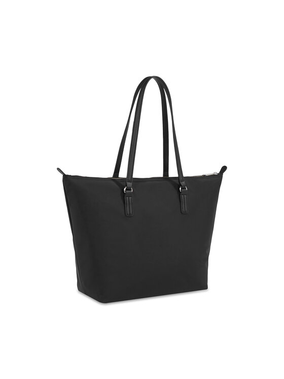 Tommy Hilfiger Τσάντα Tommy Hilfiger Poppy Th Tote AW0AW15639 Μαύρο