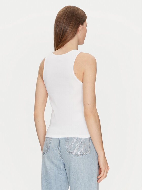 TWINSET TWINSET Топ 251TP2550 Білий Slim Fit