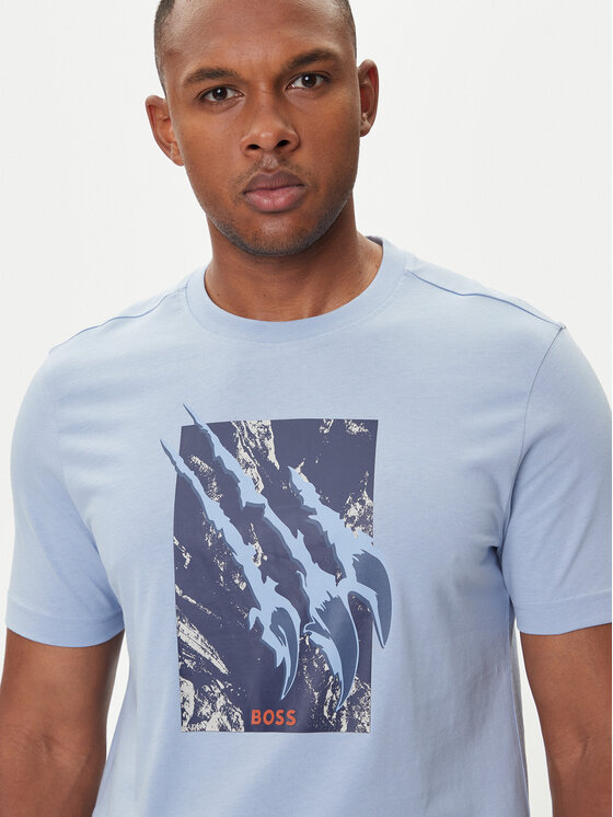BOSS BOSS Camiseta Te_Animali 50546362 Azul marino Regular Fit