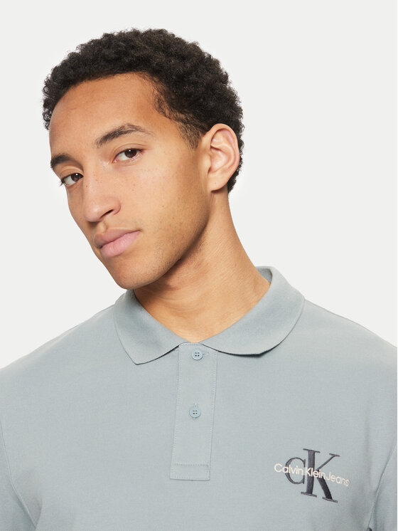 Calvin Klein Jeans Calvin Klein Jeans Polo Monologo J30J325664 Plava Regular Fit