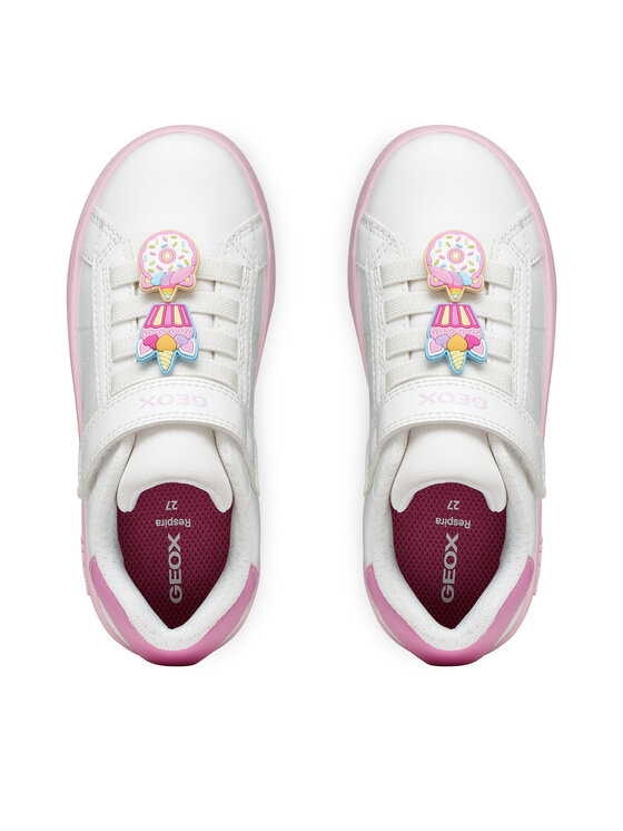 Geox Sneakers Geox J Eclyper Girl J65LRF 000BC C1364 S Bianco