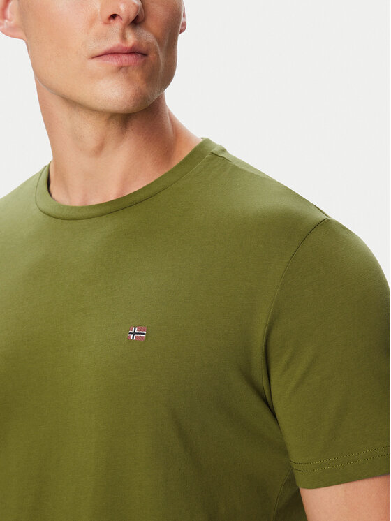 Napapijri Napapijri Camiseta Salis Ss NP0A4H8D Caqui Regular Fit