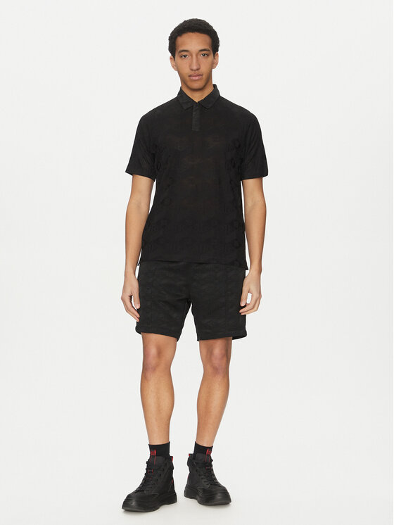 HUGO HUGO Поло Dompoli 50535150 Чорний Relaxed Fit