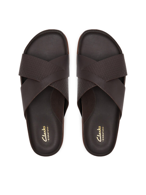 Clarks Шльопанці Clarks Torford Cross 26180888 Коричневий