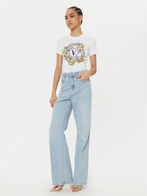 Versace Jeans Couture Versace Jeans Couture Футболка 78HAHC01 Білий Regular Fit
