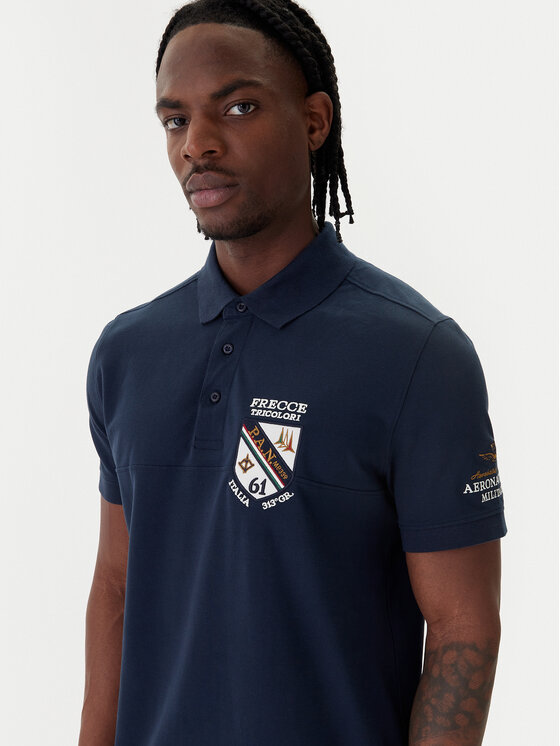 Aeronautica Militare Aeronautica Militare Polo 261PO1915UP00191 Azul marino Regular Fit