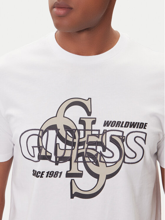 Guess Guess Camiseta M5BI72 I3Z14 Blanco Slim Fit