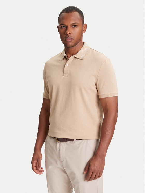 Guess Guess Поло M5YP34 KCJV1 Бежевий Regular Fit