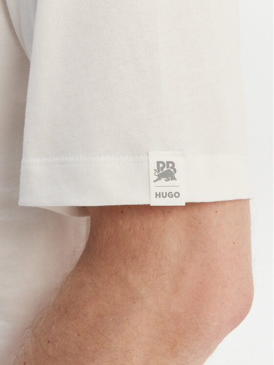 HUGO HUGO Camiseta Delel_RB 50564572 Blanco Relaxed Fit