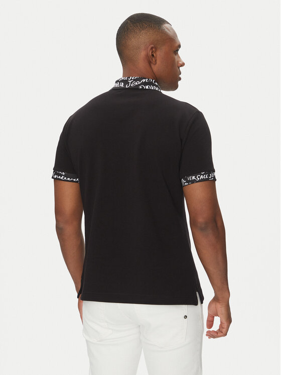 Versace Jeans Couture Versace Jeans Couture Поло 78GAGT02 Чорний Regular Fit