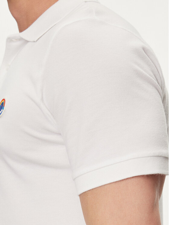Save The Duck Save The Duck Поло Ovidio DR1213M-BATE18 Білий Regular Fit