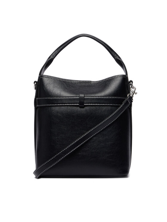 Calvin Klein Geantă Calvin Klein Buckle Mini Bucket Crossbody LV04F3550G Negru