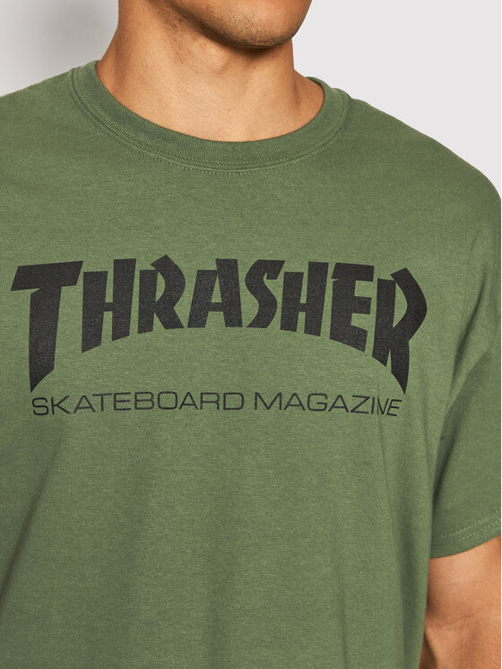 Thrasher Thrasher Camiseta Skatemag Verde Regular Fit