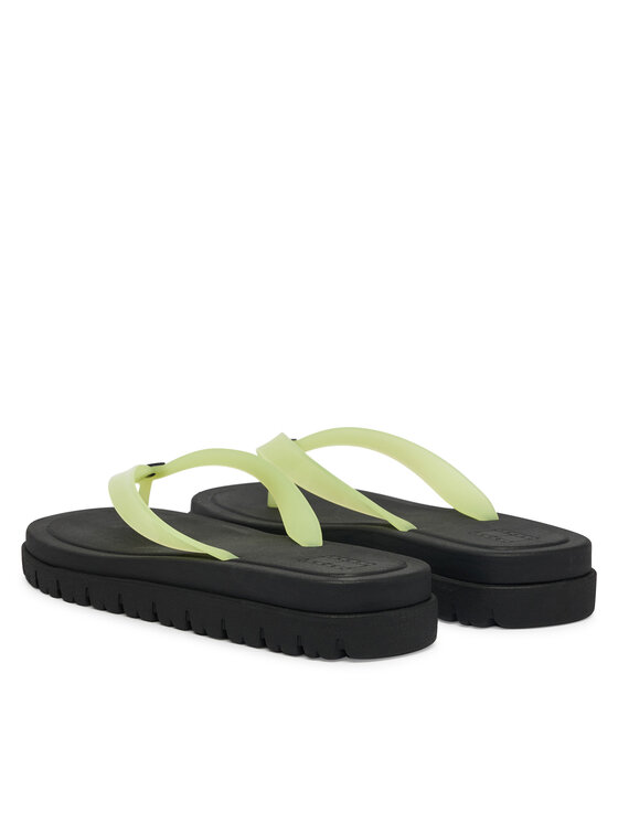 Tommy Jeans Japonki Tommy Jeans Tjw Cleated Jelly Summer Sandal EN0EN02954 Zielony