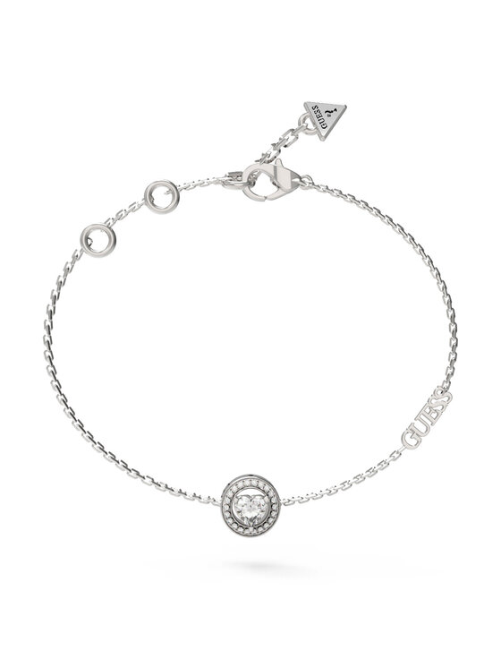 Guess Bransoletka Guess JUBB04 668JW Srebrny