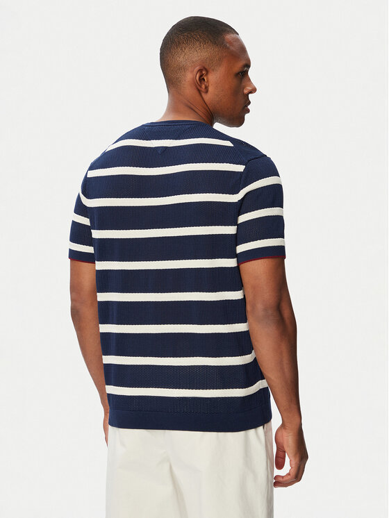 Tommy Hilfiger Tommy Hilfiger Sweater Breton MW0MW43942 Sötétkék Regular Fit